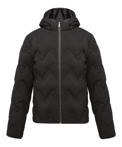 Campera Hombre Perramus Naos Matelaseada Pluma Negro Pre