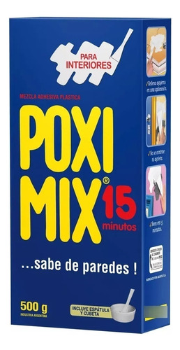 Poximix Interior-  Poxipol Repara Fisuras Grietas 500gr