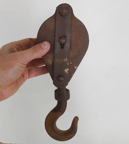 Antigo Moitão De Barco Do Século Xix - Roldana De Içar Velas (Usado)