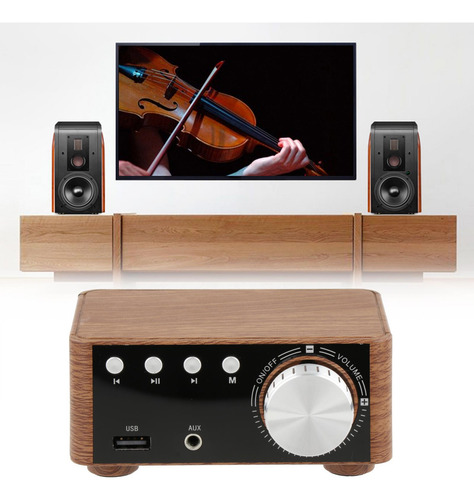 Mini 100w Bluetooth 5.0 Amplificador De Potencia Hi-fi 2.0