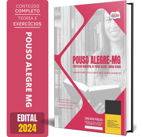 Apostila Prefeitura Pouso Alegre Mg 2024 Auxiliar Biblioteca