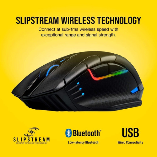 Mouse Corsair Dark Core Rgb Pro Gamer - 8 Botones Bluetooth