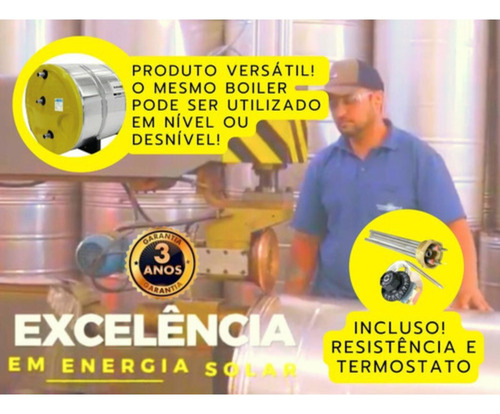 Boiler Alta Pressão 300l Desnível 40 Mca Aço Inox 316 680mm