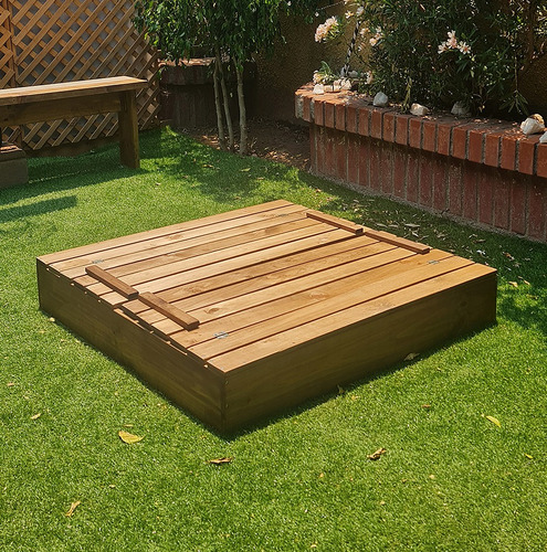 Arenero Grande 150x150 Incluye Fondo Plástico 5 A 8 Niños