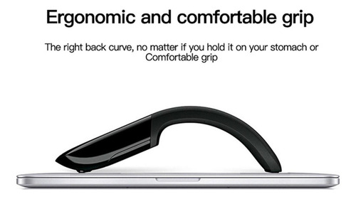 2.4g Wireless Touch Mouse Silent Click Mini Curved Folding