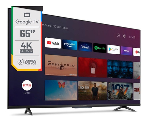 Imagen 2 de 3 de Smart Tv Hitachi 65 Cdh-le654ksmart24 Google Tv 4k