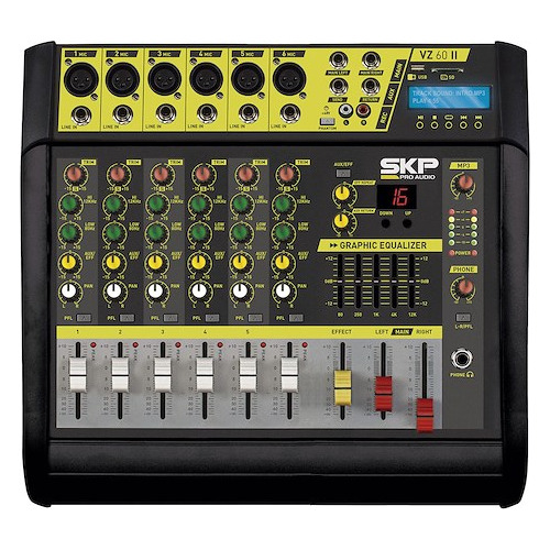 Consola De Audio Potenciada Skp Vz60 