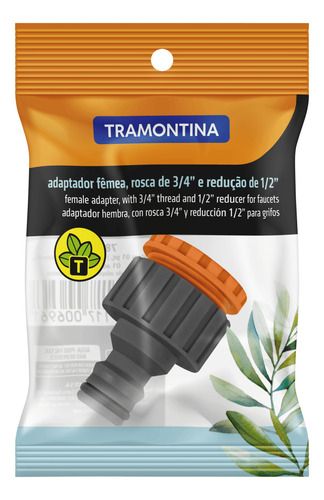 Adaptador Hembra Tramontina Con Rosca 3/4 Y Reducción 1/2