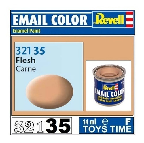 Imagen 1 de 6 de Pintura Revell Enamel Mate Color 321 35 Flesh Carne