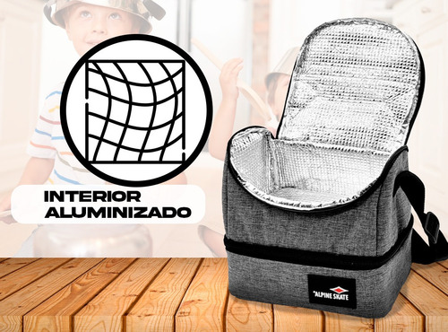 Lunchera Vianda Alpine Skate Termica Conserva Dos Pisos