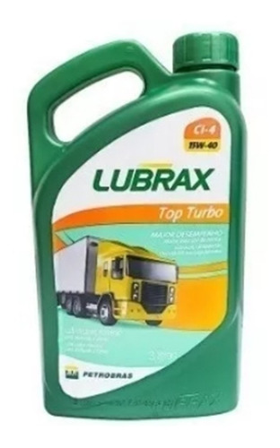 Oleo Lubrax Top Turbo 15w40 Galão 3lts Api Ci-4/sl Acea E7