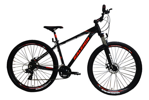 Bicicleta Mountain Bike Raleigh Mojave 2.0 Rodado 29 Color Negro/rojo Tamaño Del Cuadro 21 Frenos Disco Mecanico