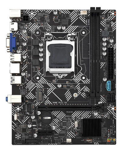 Placa Base M-atx Cpu Para Intel Tarjeta Red Gigabit Nvme