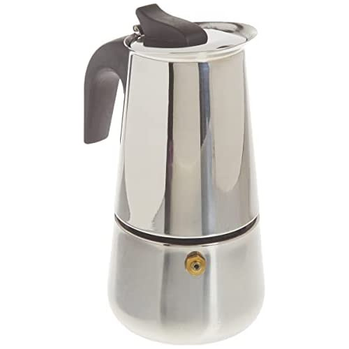 Em00248 2 Cup Stainless Steel Espresso Maker, Silver