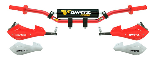 Pack Manubrio Wirtz® X6 22mm Shock Metal Puños Elevador 