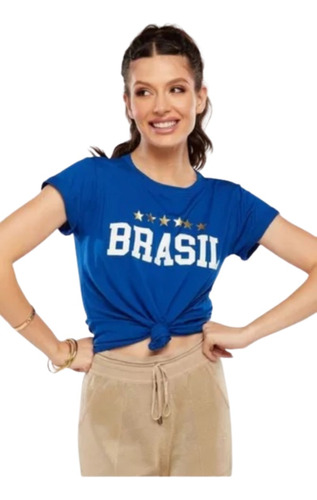 Tshirt Camiseta Do Brasil Feminina 