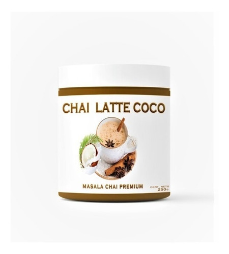Imagen 1 de 6 de Te Chai Latte Coco Vegano 250gr - Andes Tea