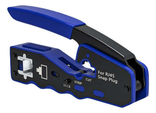Crimpeadora Rj45 Pass Through Crimper Cutter Para Cat6 Cat5