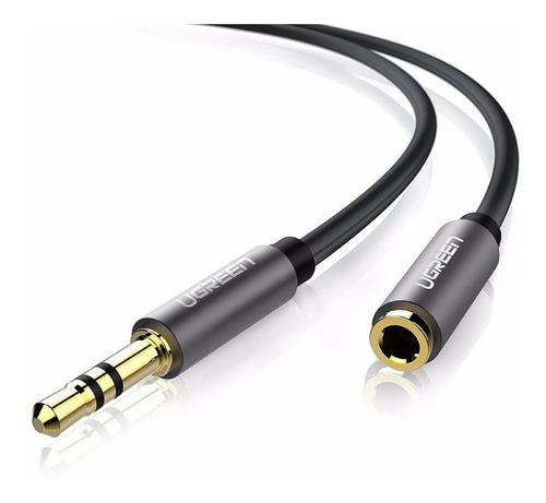Cable Auxiliar Audio Estereo 3.5mm Macho-hembra 2mts