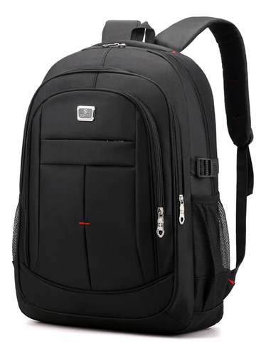 Mochila Negra Para Laptop Hasta 14/15.6 Pulgadas