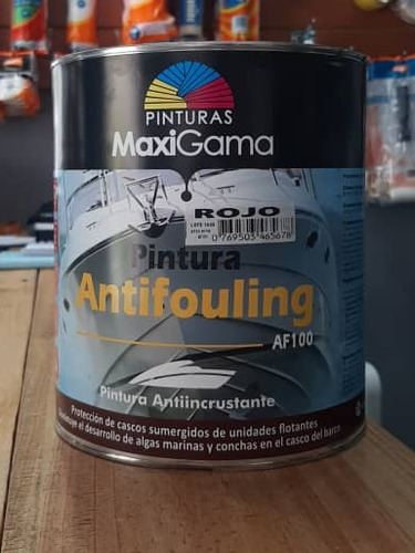 Pintura Marina Antifouling Galón Rojo