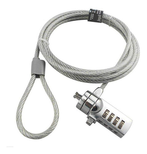 Candado Combinación De Seguridad Notebook Laptop Cable Acero