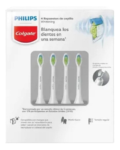 Philips Colgate 4 Cabezales De Repuesto Cepillo De Dientes