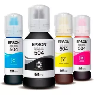 Pack Tinta Epson 504 Original Serie L4150, L4160, L6161