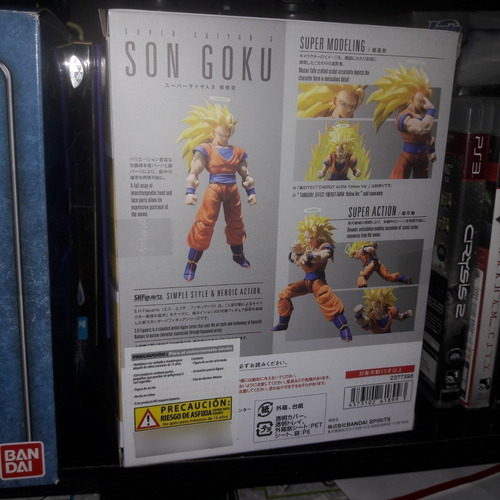 Dragón Ball Z- Goku Ssj 3 S.h. Figuarts Bandai (Usado)