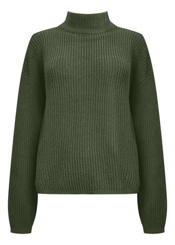 Suéter De Cuello Alto Para Mujer, Blusa De Punto A La Moda