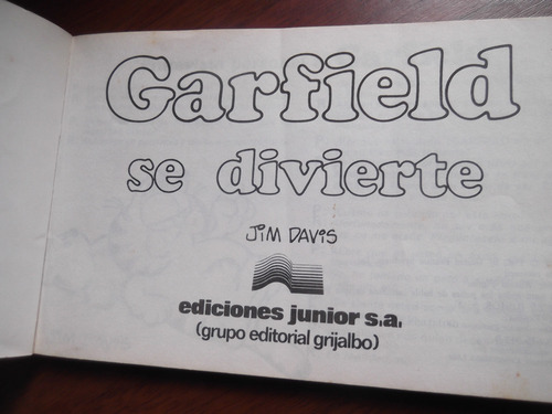 Garfield Se Divierte Libro 4 Jim Davies Tira Comica (Usado)