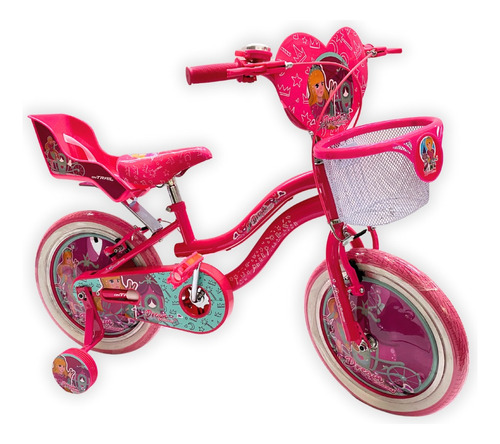Bicicleta Para Niña De 5 A 7 Años Rin 16 Princesa Ontrail