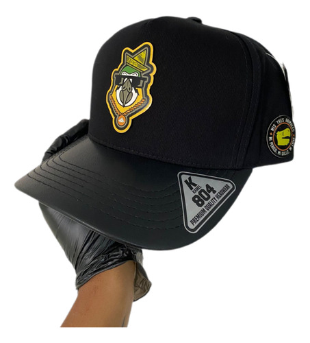 Gorra Mi Perico Mis 3 Animales Placa A Color Kamel 804 Negro Ajustable