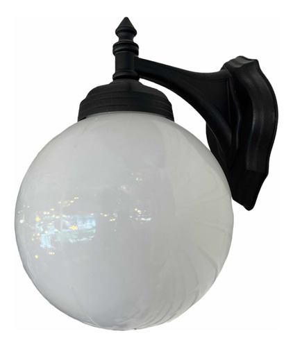 Luminaria Globo De Pared Exterior Intemperie 24cm