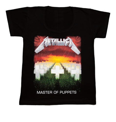 Metallica - Master Of Puppets - Remera Mujer