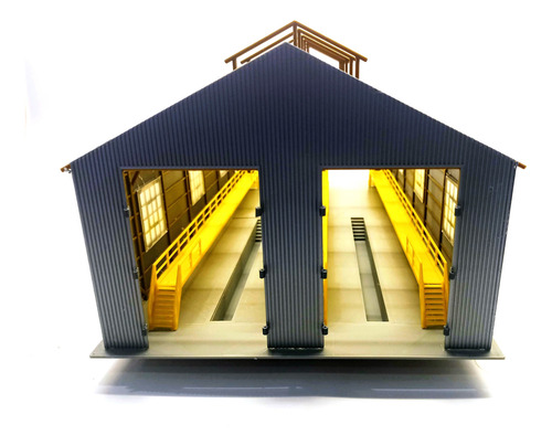 Galpon Para Locomotoras Escala Ho. Impresión 3d.