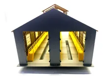 Comprar Galpón Locomotora N 1\u002F160 Maqueta Tren Ferromodelismo 3d. 
