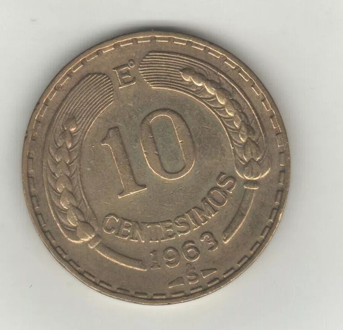 Chile - 10 Centésimos De 1.965.