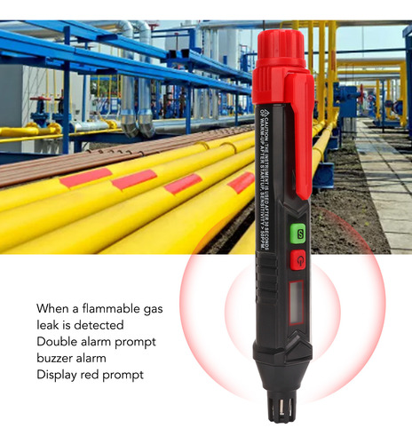 Detector Fugas De Gas Localización Alta Sensible Con Alarma