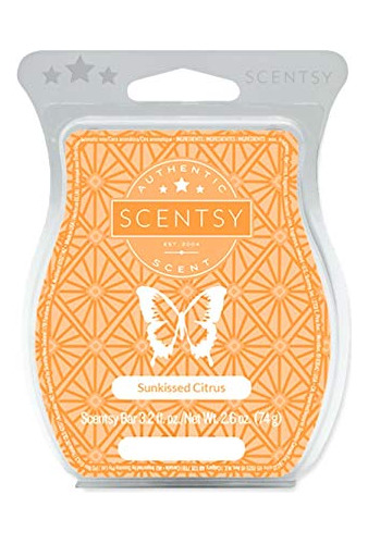 Sunkissed Cítricos Scentsy Bar Wickless Vela Tart Warmer Cer