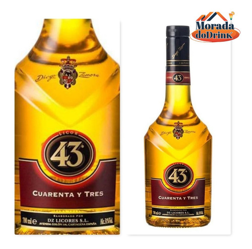 Licor Espanhol 43 Diego Zamora 700ml Original