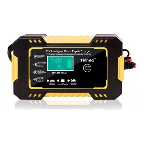 Cargador Batería Automóvil 12v 6a Lcd Carga Inteligente