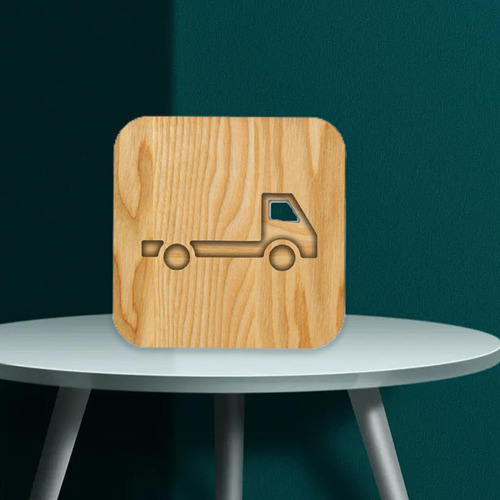 Luz De Escritorio Usb Led De Madera Con Luz Nocturna