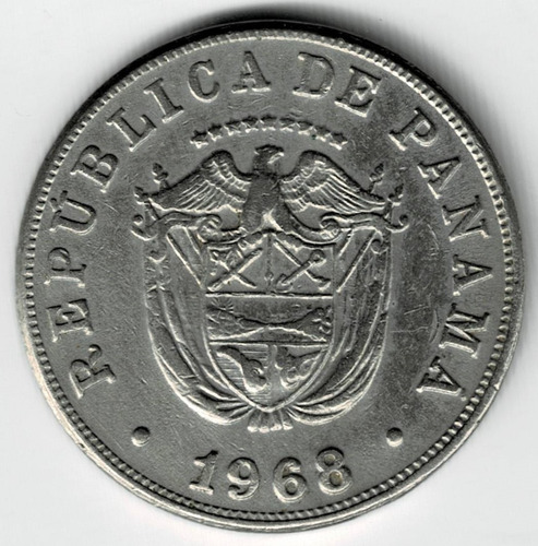 Moneda  De  Panamá  5  Centésimos  1968  Excelente  Estado