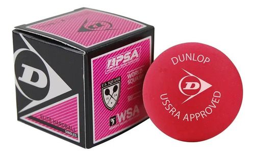Bola Dunlop Squash Singles White Dot Hardball