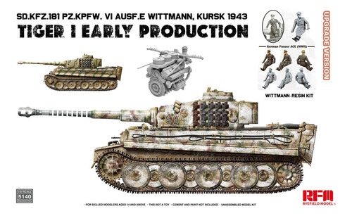 New! Sd.kfz.181 Tiger I Early/kursk 1943 1:35 Gris