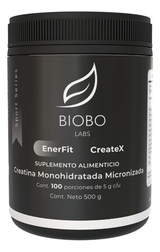 Biobo Labs Enerfit Createx 500gr Creatina Sabor Sin Sabor