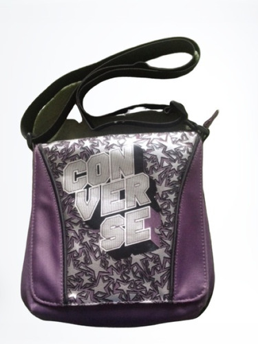 Bolso Converse Original, Nuevo, Morado Y Plata 15eur