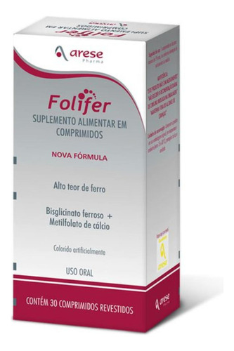 Folifer 30 Comprimidos Revestidos Sem Sabor