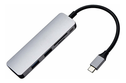 Linashi Lector Tarjeta 6 In1 Tipo C Hub Adaptador Hdmi Usb